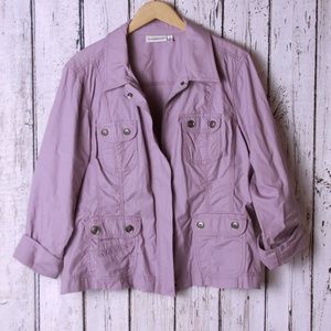 Croft & Barrow Lavender Jacket Size XL